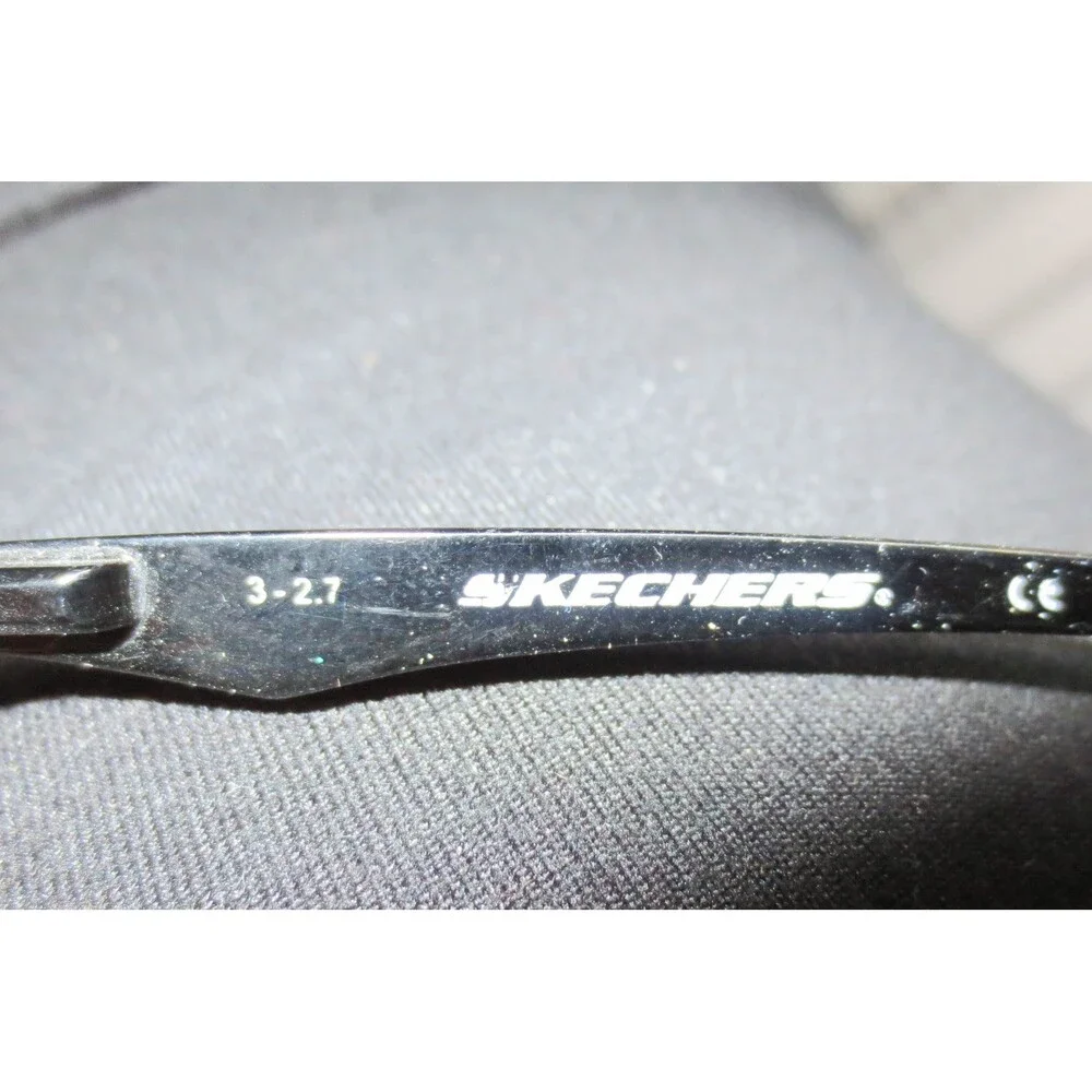Skechers Logan SE1078-1 Rectangular Eyeglass Frames Black Orange 50-16-130 SKX
